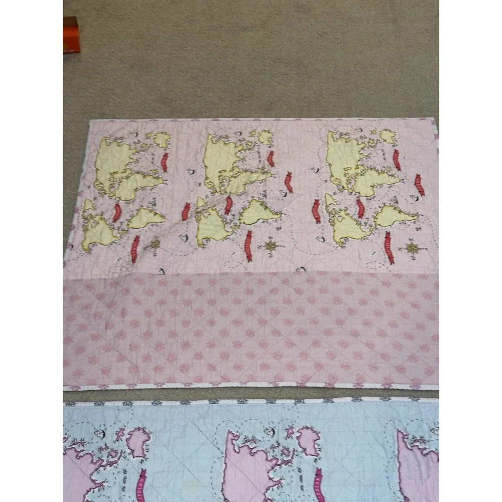 Vintage‎ Mini Quilt Blankets Lot Of 2